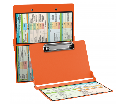 WhiteCoat Clipboard® - Orange Ovarian/Adnexal Sonography Edition